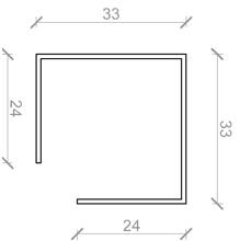 Samlemuffe 25 x 25 x 60 mm